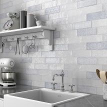 Carrelage Mural Décoratif Brillant Vintage. Cesar Patchwork 7,5x22cm - Bricoman