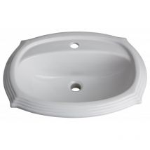 Vasque À Encastrer Rétro Blanche - Bricoman