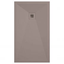 Receveur De Douche Sable Lisse Stone Plus, Grille De Couleur - 70 X 70 Cm - Bricoman