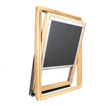 Store Occultant Pour Fenêtre De Toit Velux - Ossature Grise - Compatible Code Dimension Sk06 - Gris Anthracite - Bricoman