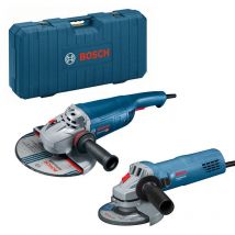 Set De Meuleuses D'Angle Bosch 06018c1109 - 230mm Et 125mm - En Coffret - Bricoman