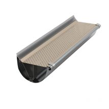 Pare Feuille Gouttière Alu Demi-ronde 33 Zinc Ou Pvc - 2 M - Aluhome - Bricoman