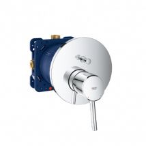 Grohe Concetto Mitigeur Mécanique Encastrable 2 Sorties Avec Inverseur + Corps D'Encastrement, Chrome (24054-set) - Bricoman