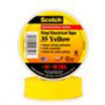 Ruban Adhésif Vinyle - 3m Scotch 35 - Jaune - 19 Mm X 20 Mètres - 3m 80052 - Bricoman