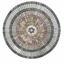 Albedo Pierre - Rosace En Marbre Et Travertin - 65x65 Cm - Bricoman