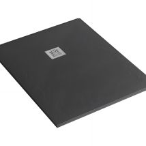 Receveur De Douche À Poser Extra-plat Épaisseur 28mm En Pierre Naturelle Sanindusa Stonit Marina 150x70 Antidérapant Naturel Classé C3 Noir - Tecnomat