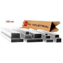 Profilé En Aluminium 40x20x2 Mm 150 Cm Tube Rectangulaire En Aluminium + Découpe Sur Mesure - Bricoman