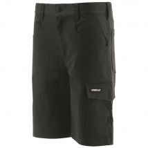 Short De Travail Stretch – Caterpillar Tracker Noir – 65% Coton – Multi-poches Cargo – Confort Été - Taille 44 - Bricoman