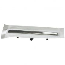 Caniveau De Sol À Maconner 90 Cm Acier Inox - Siphon 360° Vertical / Horizontal - Bricoman