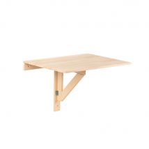 Table Murale Pliante En Pin 80x52cm - Bricoman
