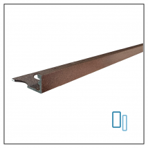 Profilé Laqué Oxyde Intérieur/extérieur 12mm Décoratif Pour Carrelage Mural. Aluminium Laqué L.2,60m X 12mm. Luxury Oxyde - Bricoman