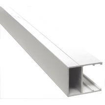 Profilé De Bordure Monobloc En U 32 Mm - 4000 Mm Blanc Ral 9010, E : 32 Mm, L : 4 M - Bricoman
