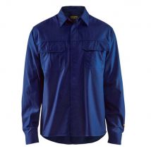 Chemise De Travail Flanelle Blaklader Ignifugé Marine L - Bricoman