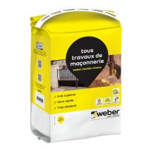 Mortier De Maçonnerie Ultra-rapide, 5kg, Weber Mortier Chrono - Bricoman