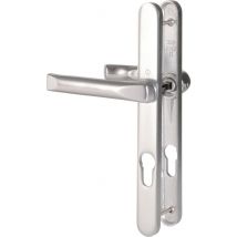 Poignée De Porte Fenêtre - Tokyo - Hoppe Et Cie - Gris Argent - Clé I - 195 Mm - Saillie Réduite - Bricoman