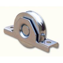 Roue À Encastrer Pour Portail Coulissant - Gorge Ronde De 16mm - Ø50mm - Jusqu'à 100kg - Acier - Bricoman
