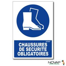 Panneau Chaussures De Sécurité Obligatoires - Rigide A5 - 4600598 - Bricoman