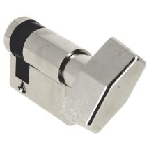 Demi Cylindre Européen À Bouton Nickelé Type 5g B30 X 10 Mm Heracles C100b110 - Tecnomat