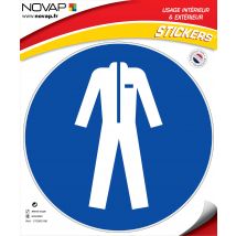 Panneau Vetements De Protection Obligatoires - Vinyle Adhésif Ø300mm - 4031828 - Bricoman