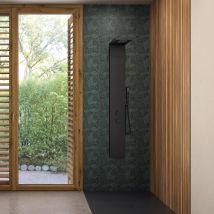 Panneau Mural Salle De Bain Hydrofuge Multicouche Pvc/alu/pvc Kinedo Kinéwall Design Épaisseur 3 Mm 150x202 Claustra Vertical - Bricoman