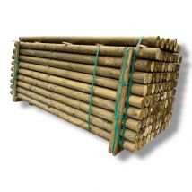 Palette De 88 Poteaux Ronds En Pin Traité 10x200 Cm - Bricoman