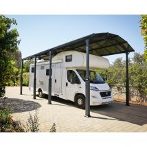 Canopia Carport Camping-car Alpine Gris 863 X 359 - Bricoman