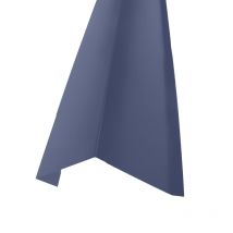 Rive Sur Mur 2100mm Bleu Ardoise 5008, L : 2100mm - Bricoman