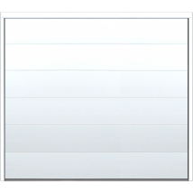 Porte De Garage Sectionnelle Motorisée Blanc Polygrain L.300 X H.300 Cm X Ep.40 Mm - Bricoman