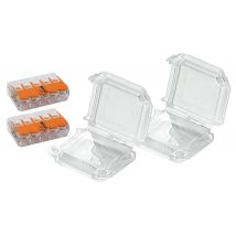 Lot De 2 Boîtiers De Connexion Étanches Ipx8 5 Entrées S221 - Wago - Bricoman