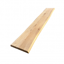 Plateau Banc Chêne Pré-huilé Bords Naturels, L.200 Cm X L.35 Cm, Ep. 40 Mm - Bricoman