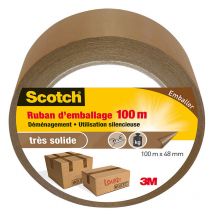 Ruban Adhésif D'Emballage - 100mx48mm 3m Scotch 1498429 - Bricoman