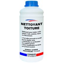 Nettoyant Toiture - 1 L - Codeve Bois - Pour Traiter Votre Toiture, Tuile, Ardoise, Lauze Ou Fibrociment. - Bricoman