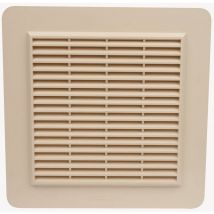 Grille De Ventilation Avec Grille Anti Insectes - Couleur Sable - 246 X 246 Mm - Nicoll - Bricoman