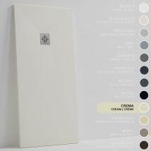 Soulhome Receveur De Douche -résine -gel Coat -texture Lisse/pierre -antidérapant -couleur Crème - 190x90- Extra Plat 3cm. Standard - Bricoman
