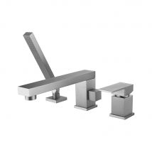 Mitigeur Bain-douche 3 Trous Sur Plage Nickel Brossé - Sirius - Bricoman