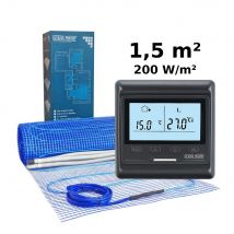 Kit Chauffage Au Sol 1,5 M², 200 W/m² + Hw800 Thermostat Programmable - Bricoman
