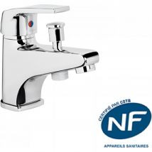 Mitigeur Monotrou Pour Baignoire Avec Fonction Douche Sanindusa Easy Chromé Nf (convient Aux Marchés Publics) - Bricoman