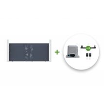 Portail Coulissant Motorisé 3m Veleta H.160cm + Motorisation Ranger C300 - Bricoman