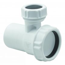 Soupape Anti-vide Plastique Blanc, Entrée Ø40mm, Sortie Ø40mm - Bricoman