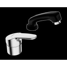 Hansa Hansamix Mitigeur Monocommandé, Robinetterie Pour Coiffeur, Douchette Extractible, Avec Dispositif De Sécurité, 01262183 - Bricoman