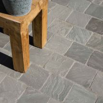Pavé Grès Kandla Gris 14x14x3-5 Cm (vendu Au M² - 42 Pavés/m²) - Ro'ma Nature - Bricoman