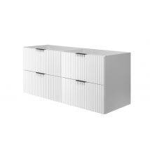 Meuble Suspendu Sous Lavabo Flow Blanc 120 Cm - Bricoman