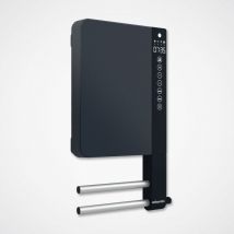 Sèche-serviettes Soufflant Telia Avec 2 Barres Anthracite 1800w - Atlantic - 720110 - Bricoman