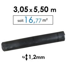 Membrane Epdm D'Étanchéité Toit Plat 1,2mm - Dimensions 3,05 X 5,50m (soit 16,77m²) - Bricoman