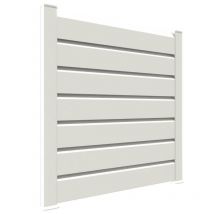 Kit Cloture - Lame 16cm - Pvc Blanc - Lg: 9m X H: 1m13 - Bricoman