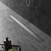 Sirhona Caniveau De Douche 360° À L'Italienne, Siphon De Double Face Hauteur Réglable Avec Filtre À Cheuveux, Canal De Douche 90cm - Bricoman