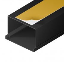 Goulotte De Câbles Goulottes Électriques Autocollante 60x40 2m Anthracite Edo - Bricoman