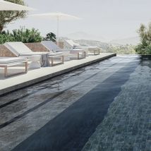 Carrelage Piscine Piscine Bali Marble Graphite 11x11 Cm - Bricoman