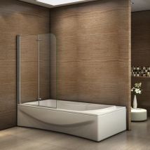 Aica Pare Baignoire 100x140cm Pivotant 180 Degrés - Bricoman