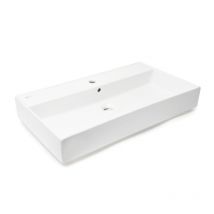 Swiss Aqua Technologies Lavabo Sat Infinitio 80,5x46,5 Cm Trou Pour Mitigeur Au Milieu (satinf8046) - Bricoman